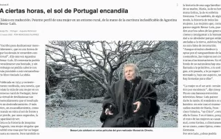 Agustina Bessa-Luís Revista Ñ