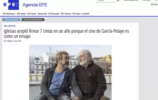 Iglesias aceptó firmar 7 películas en un año porque el cine de García-Pelayo es como un ensayo