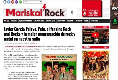 Mariskal Rock Javier Gracia-Pelayo Serie Gong en prensa.
