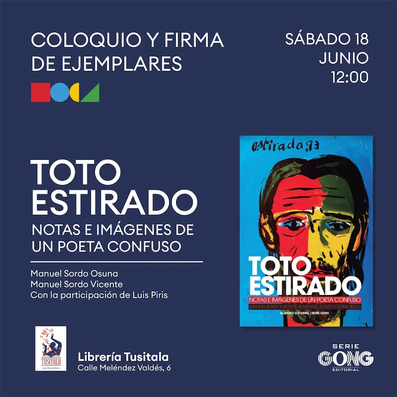 Coloquio y firma de libro Toto Estirado en Badajoz