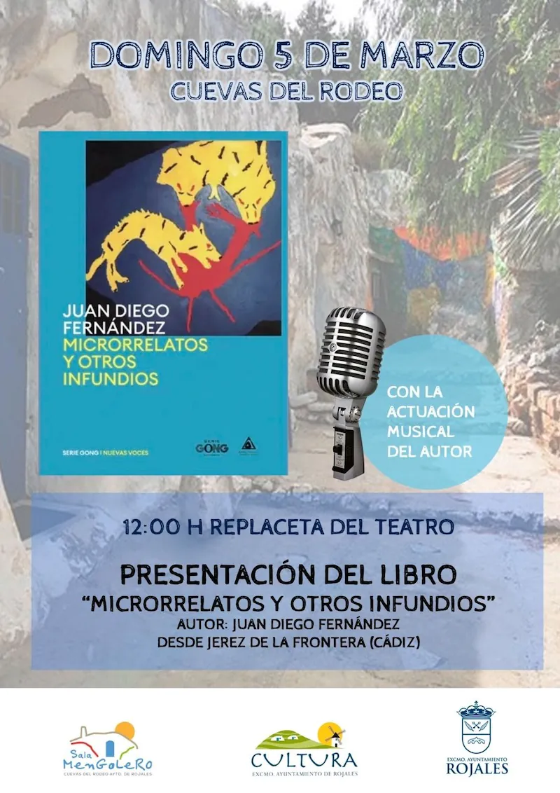 Prsentación del libro Microrrelatos y otros infundios de Juan Diego Fernández en Las Cuevas del Rodeo, Rojales, Alicante